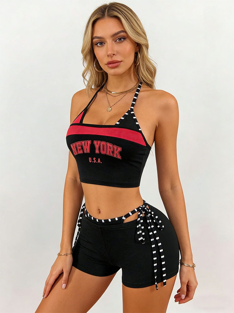 Street Fashion New York 2026 - Set atasan dan bawahan 2 potong
