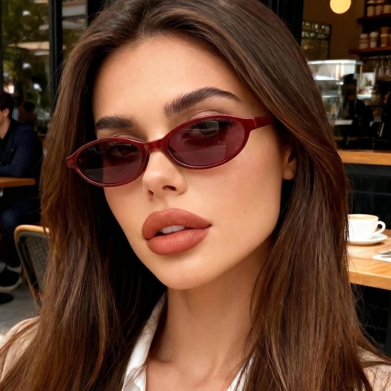Street Fashion Glasses - Kacamata Hitam Cat Eye Retro Seksi