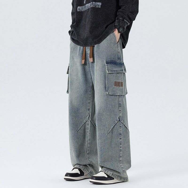 Cargo Pant Wide - Celana Jeans Cargo Pria Model Wide