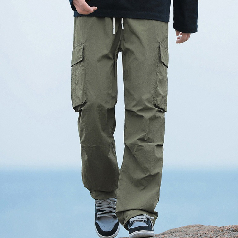 Cargo Pant Wide - Celana Kargo Longgar Pria Musim Panas