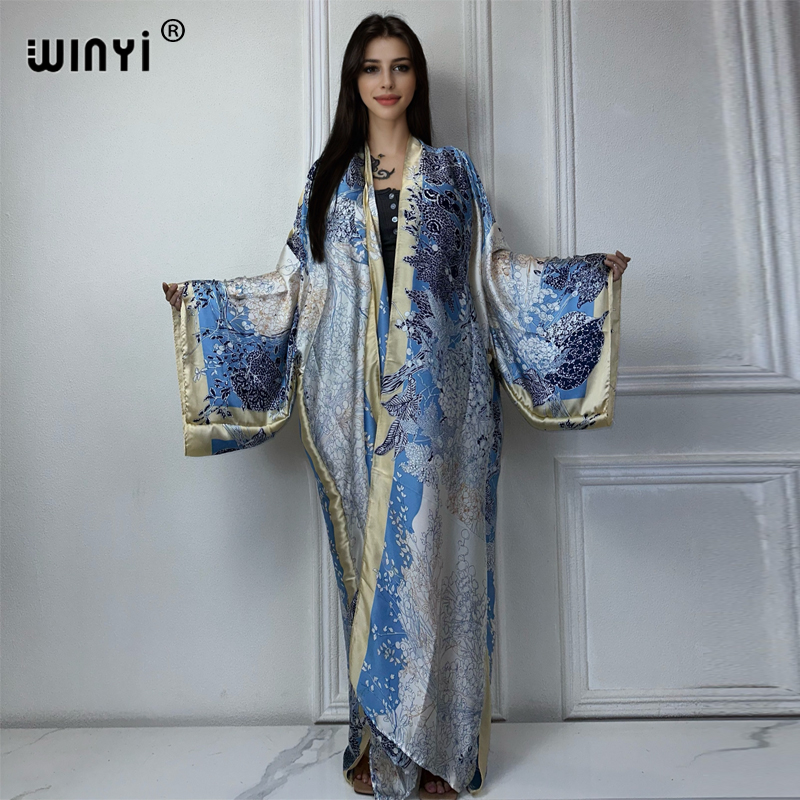 Street Fashion Dubai - WINYI kimono modis musim panas gaun