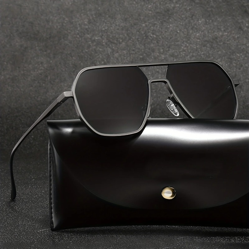 Street Fashion Glasses - Kacamata Hitam Terpolarisasi Vintage Pria Fashion