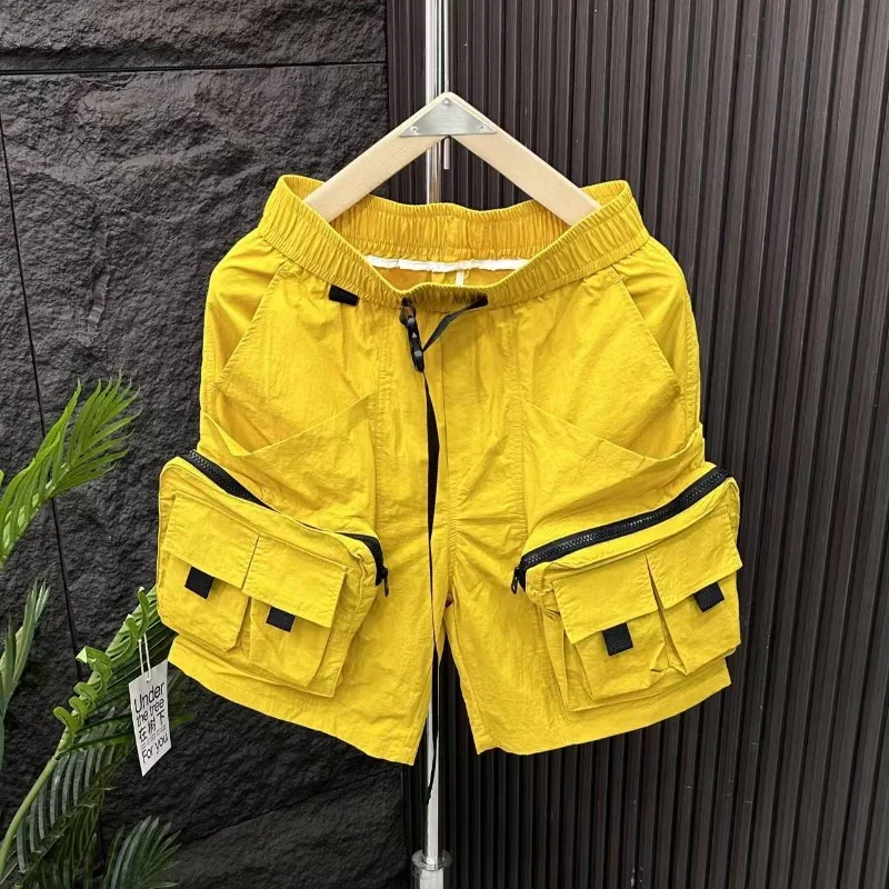Cargo Pant Wide - Celana Pendek Kargo Pria Solid Longgar