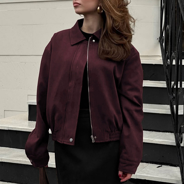 Street Fashion Fall 2025 - Jaket Wanita Musim Gugur Musim Dingin