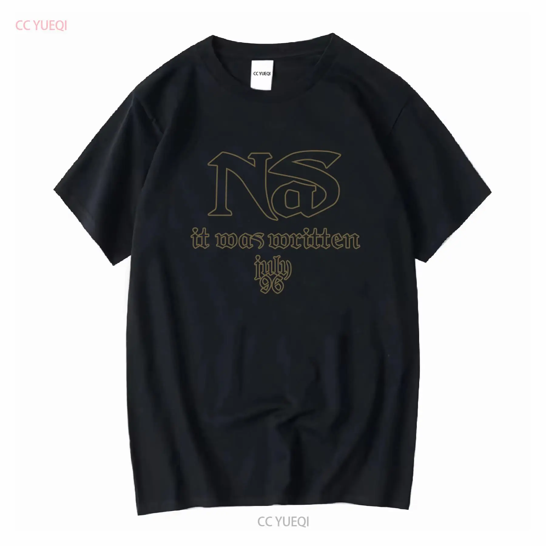 Street Fashion Baggy - 1996 NAS bertuliskan vtg 90s rap