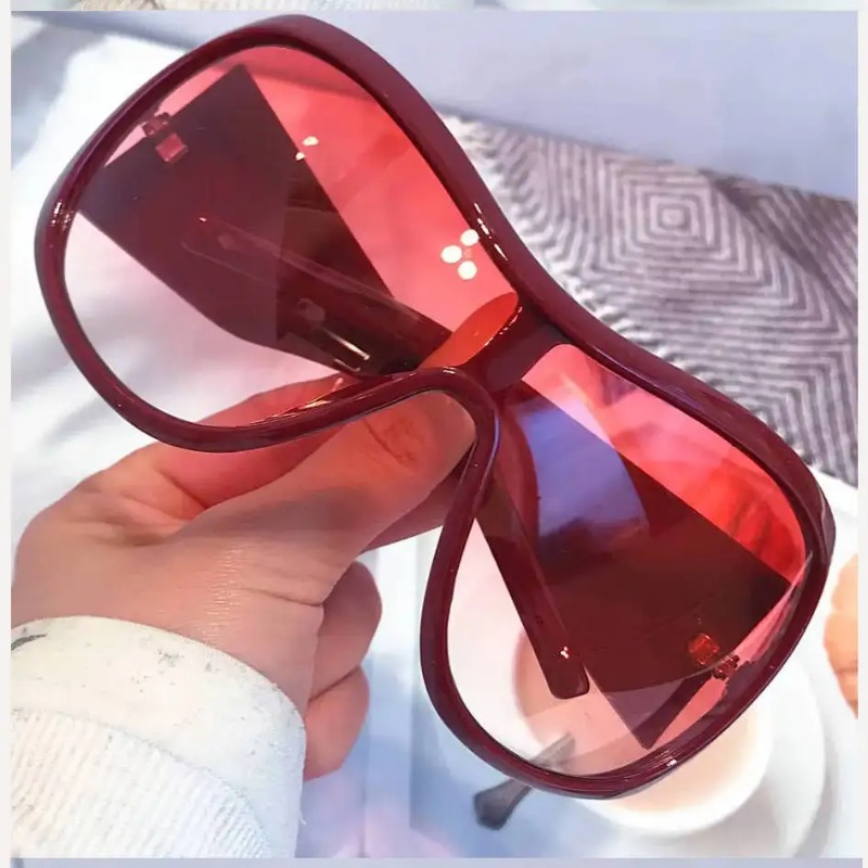 Street Fashion Glasses - Kacamata Hitam Oversized Y2K One Piece