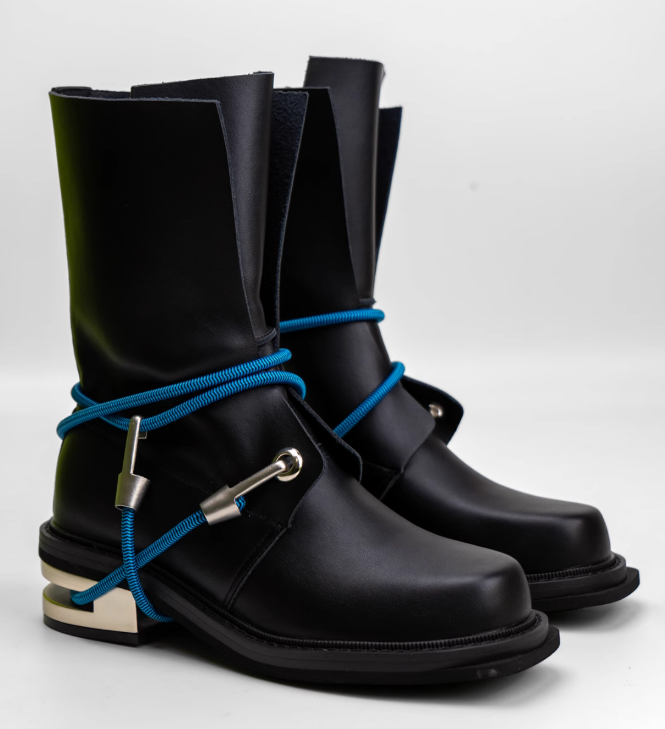 Street Fashion Rome 2025 - Sepatu Boots Pendek Wanita Ujung Bulat