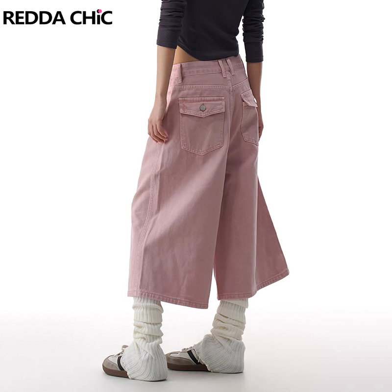 Cargo Pant Wide - REDDACHiC Celana Pendek Jeans Kargo Merah