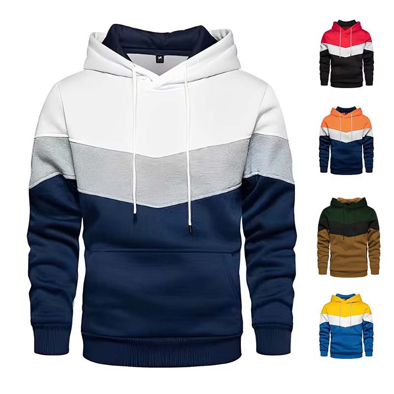 Street Fashion Fall 2025 - Hoodie Patchwork Pria Terbaru 2025, Pakaian