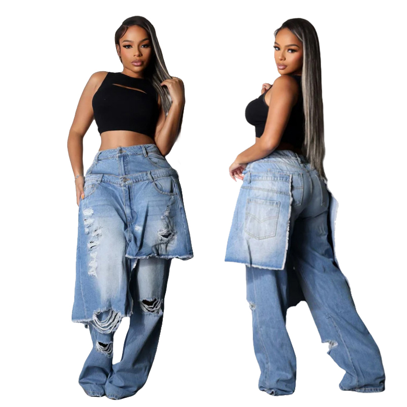 Street Fashion Fall 2025 - Celana Denim Fashion Wanita Street Wear