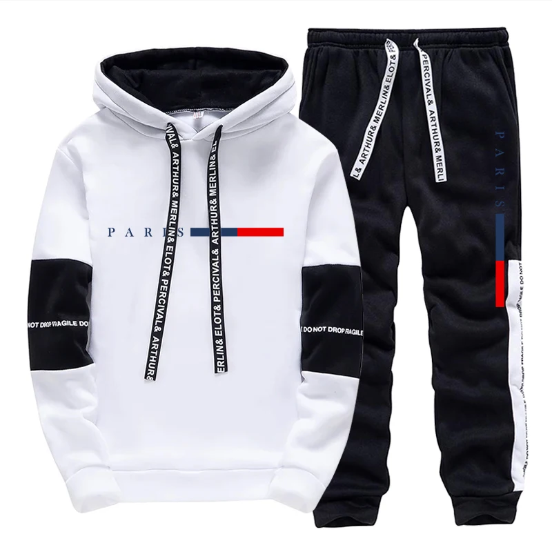 Street For Fashion - Setelan Pria/Hoodie/Celana Paris Fashion Musim Gugur