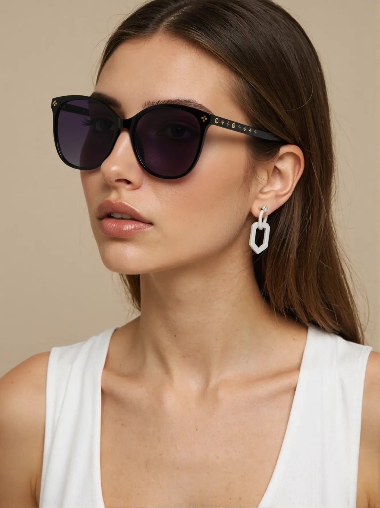 Street Fashion Glasses - Kacamata hitam panas, kacamata wajah canggih,