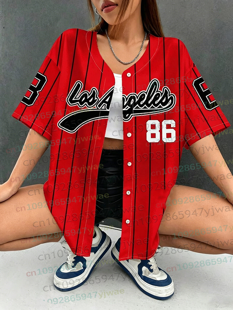 Kaos Baseball Streetwear 3D Pr - Street Fashion Baggy ulasan dan harga