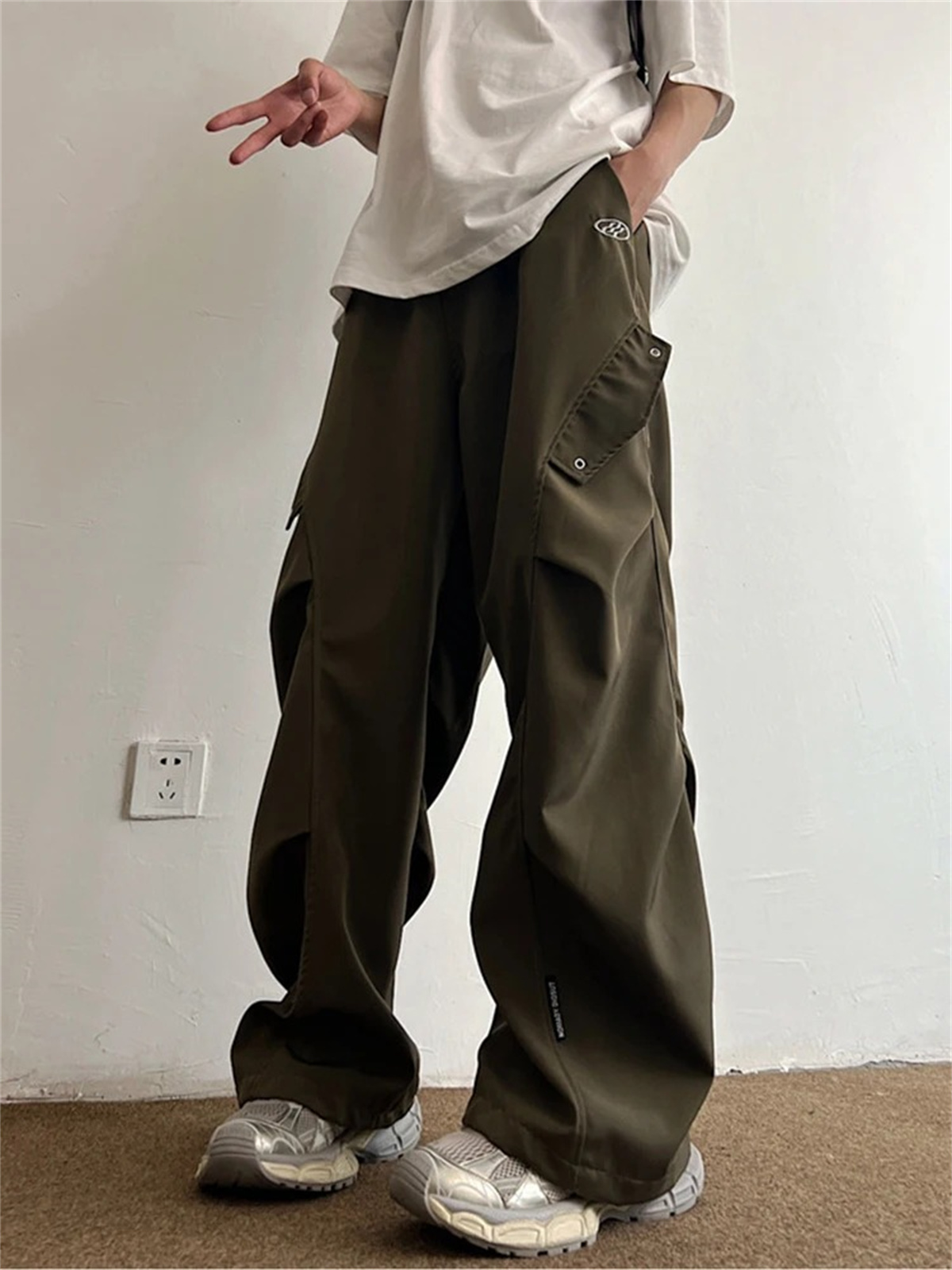 Celana Kargo Kartun Hitam Cela - Cargo Pant Wide ulasan dan harga