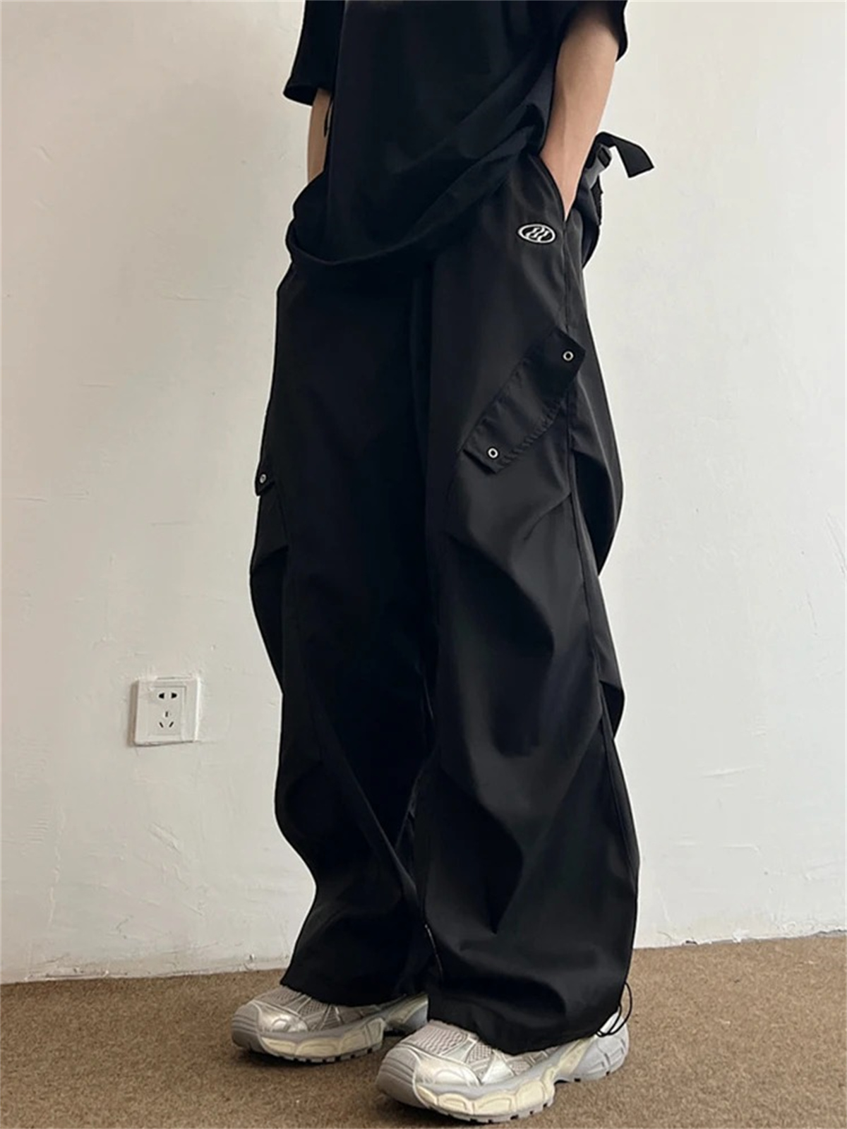 Celana Kargo Kartun Hitam Cela - Cargo Pant Wide ulasan dan harga