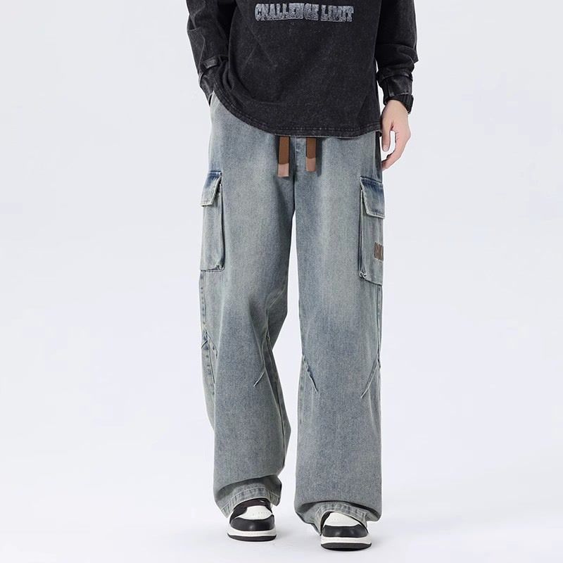 Celana Jeans Cargo Pria Model  - Cargo Pant Wide ulasan dan harga