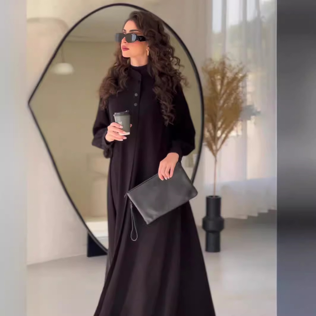 Gaun Abaya Ramadan Dubai Mewah - Street Fashion Dubai ulasan dan harga