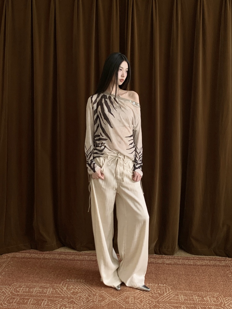 CHEERART Zebra Atasan Desainer - Street Fashion Fall 2025 ulasan dan harga