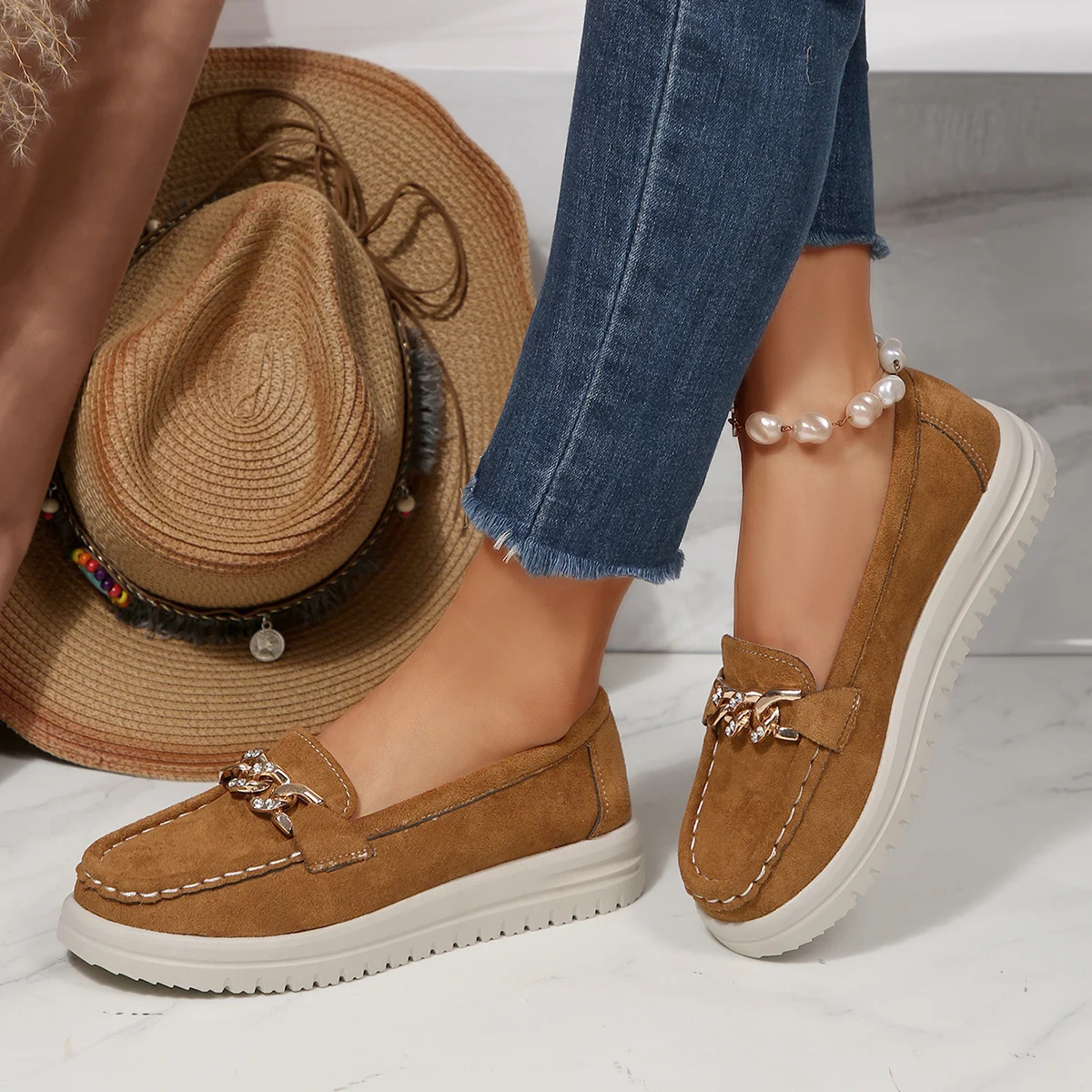 Sepatu Loafer Wanita Musim Sem - Street Fashion Rome 2025 ulasan dan harga