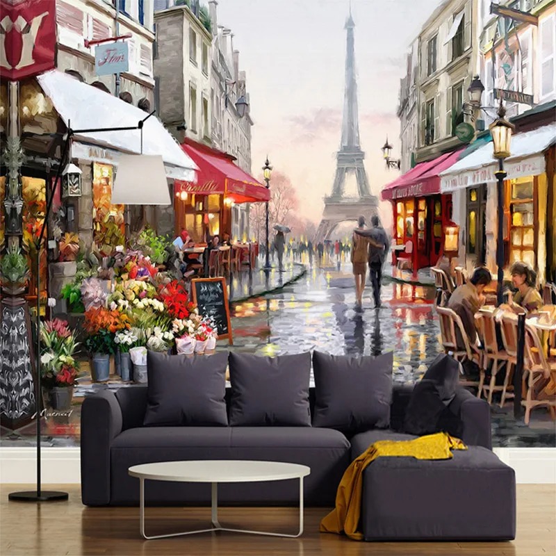 Lukisan Minyak Jalanan Gaya Er - Street Fashion Wallpaper ulasan dan harga
