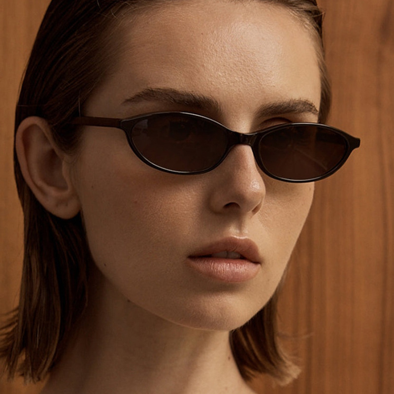 Kacamata Hitam Oval Cat Eye Re - Street Fashion Glasses ulasan dan harga