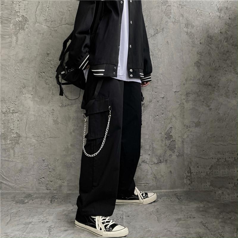 Celana Kargo Gaya Korea High S - Cargo Pant Wide ulasan dan harga