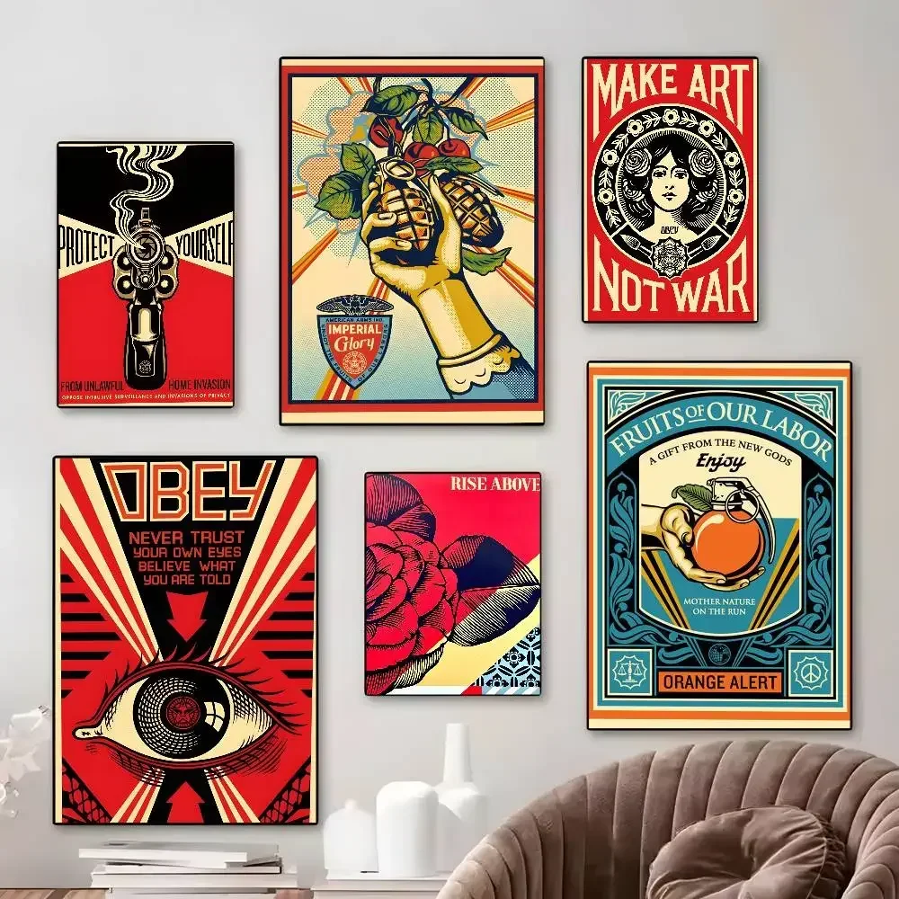 Vintage Shepard Fairey Art Str - Street Fashion Wallpaper ulasan dan harga