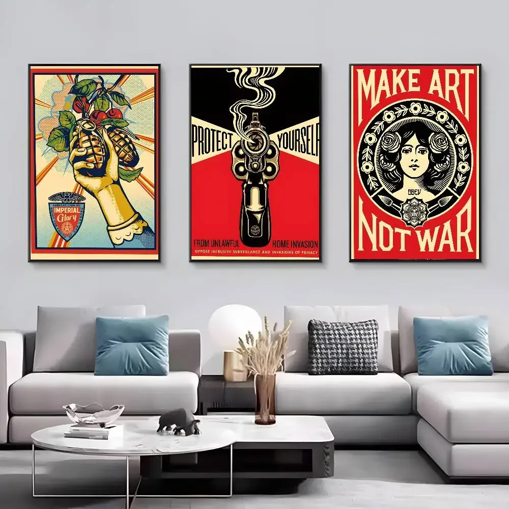Vintage Shepard Fairey Art Str - Street Fashion Wallpaper ulasan dan harga