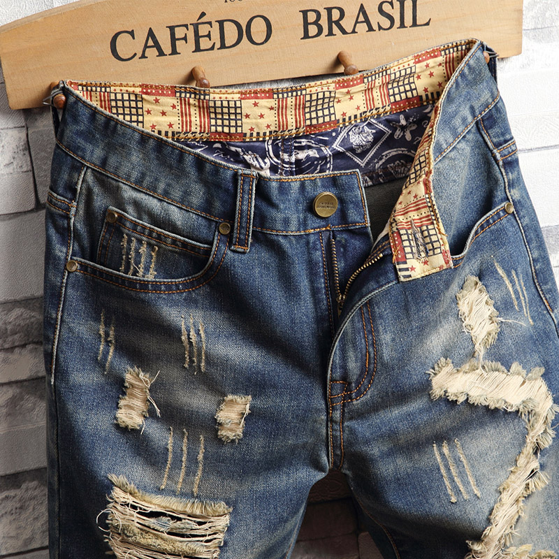 Celana Pendek Denim Hip-hop Ro - Street Fashion Baggy ulasan dan harga