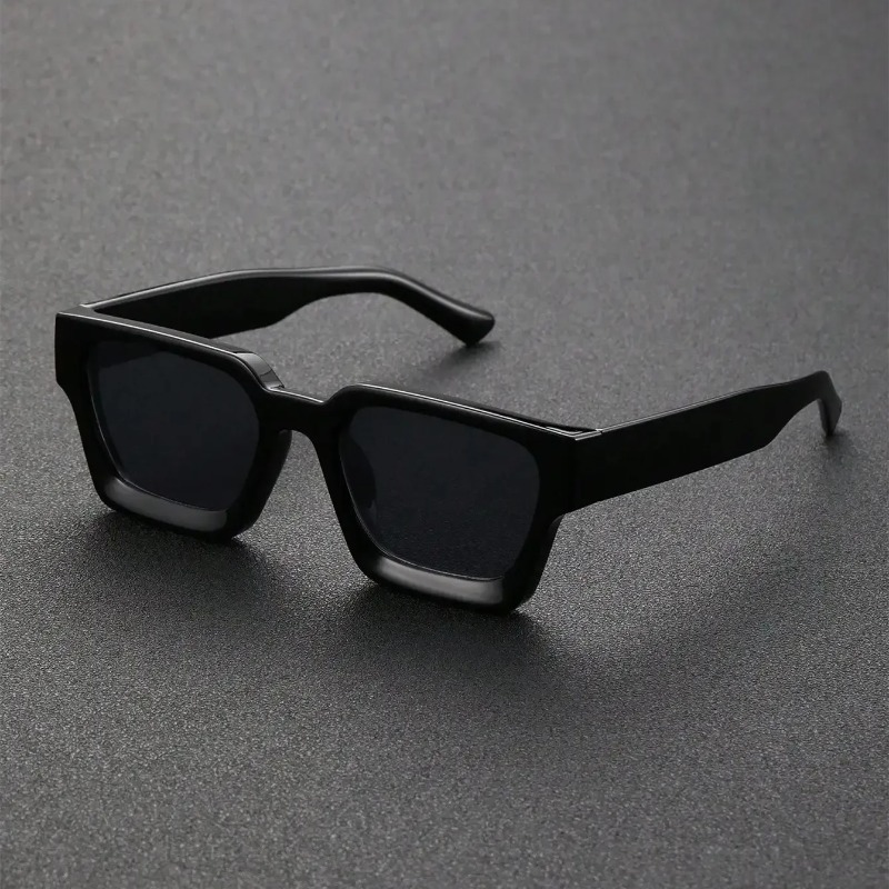 Kacamata Hitam Bingkai Persegi - Street Fashion Glasses ulasan dan harga