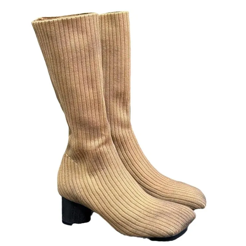 Sepatu Bot Kaus Kaki Hak Tingg - Street Fashion Rome 2025 ulasan dan harga