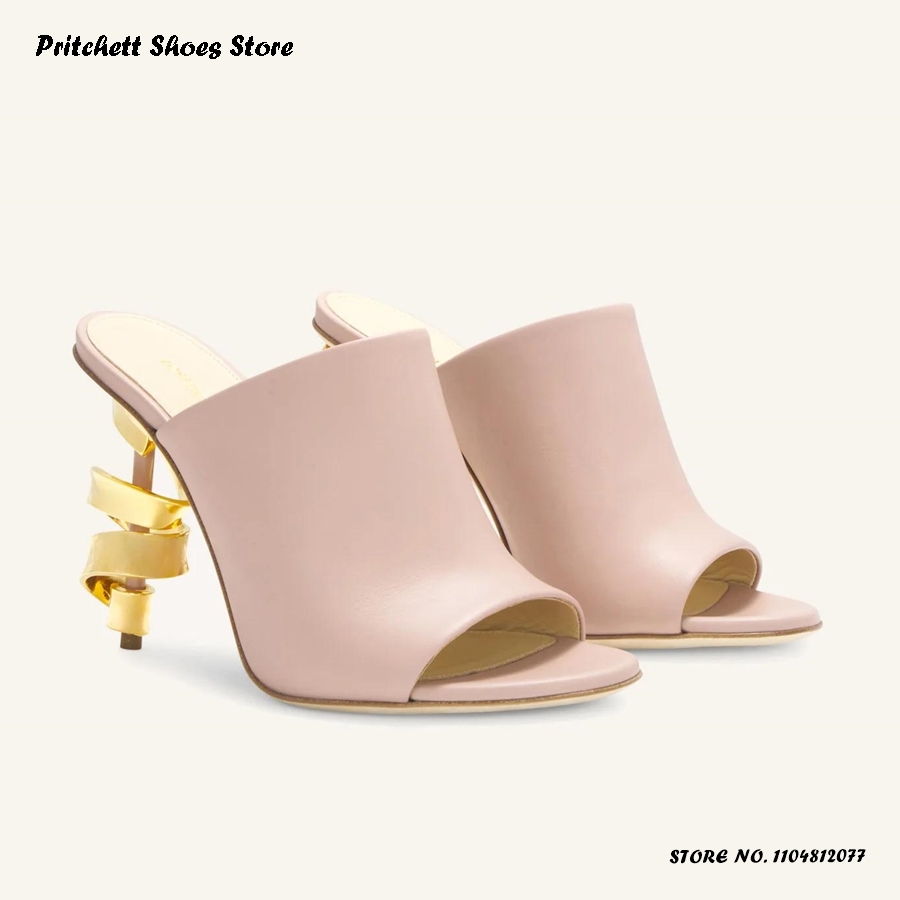 Sepatu Mules Kulit Hak Tinggi  - Street Fashion Rome 2025 ulasan dan harga