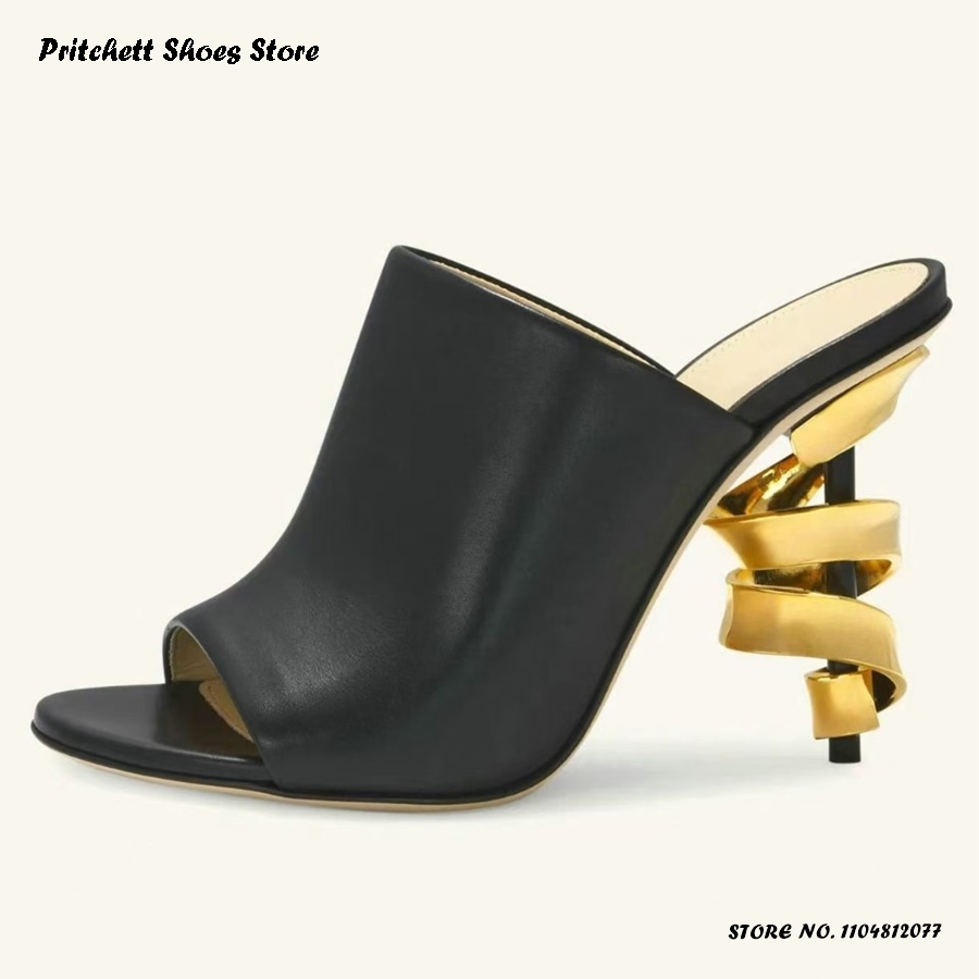 Sepatu Mules Kulit Hak Tinggi  - Street Fashion Rome 2025 ulasan dan harga
