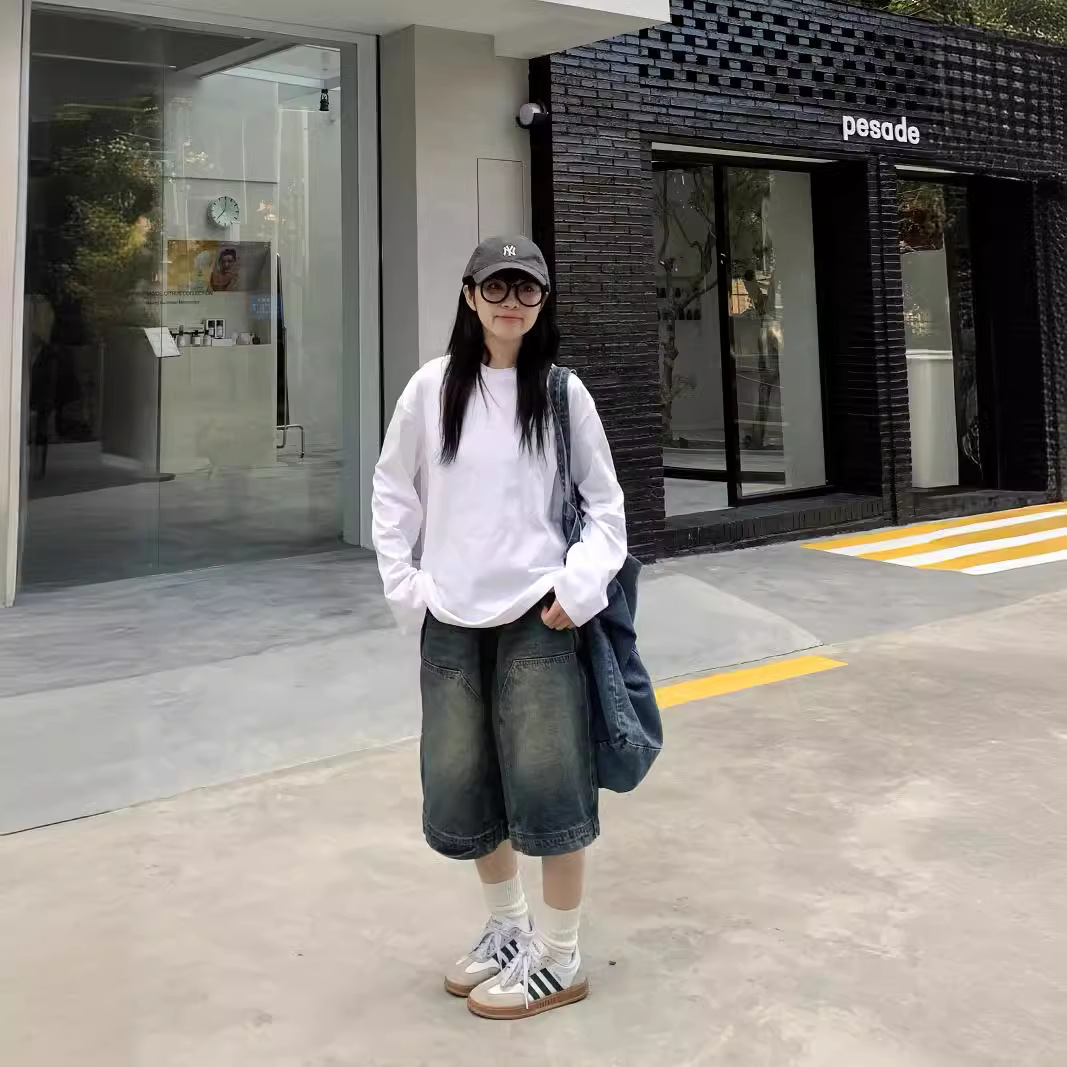 Celana Pendek Jeans Baggy Vint - Street Fashion Baggy ulasan dan harga