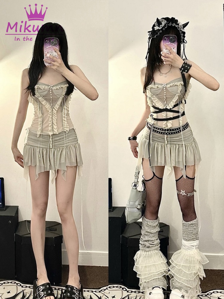 Y2k Set pakaian dua potong, Se - Street Fashion News ulasan dan harga