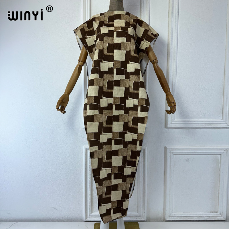 WINYI Gaun Jubah Maxi Liburan  - Street Fashion Dubai ulasan dan harga