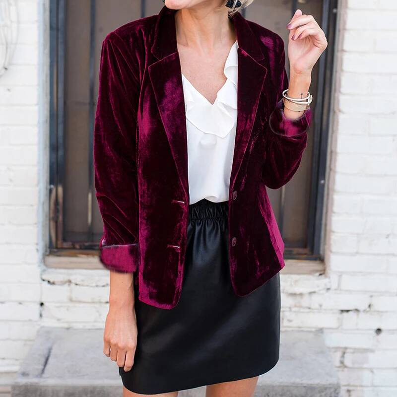 Jaket Wanita Lengan Panjang Ka - Street Fashion Taiwan ulasan dan harga