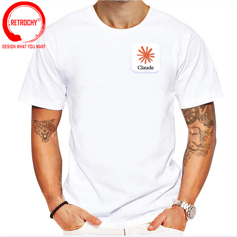 Claude AI Logo T Shirt Kaus Pr - Street Fashion Brand Logo ulasan dan harga
