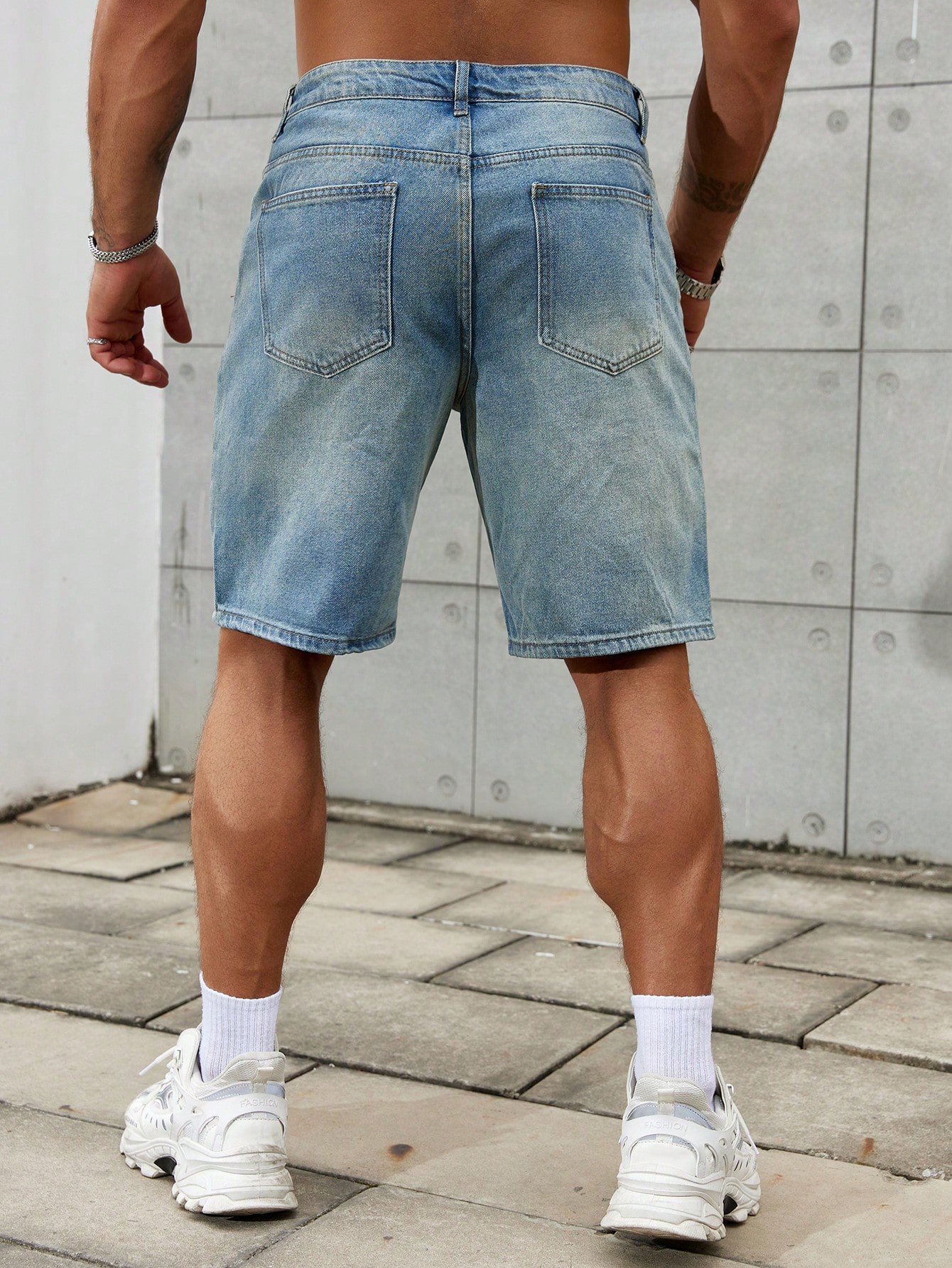 Celana pendek Jeans sobek pria - Street Fashion News ulasan dan harga