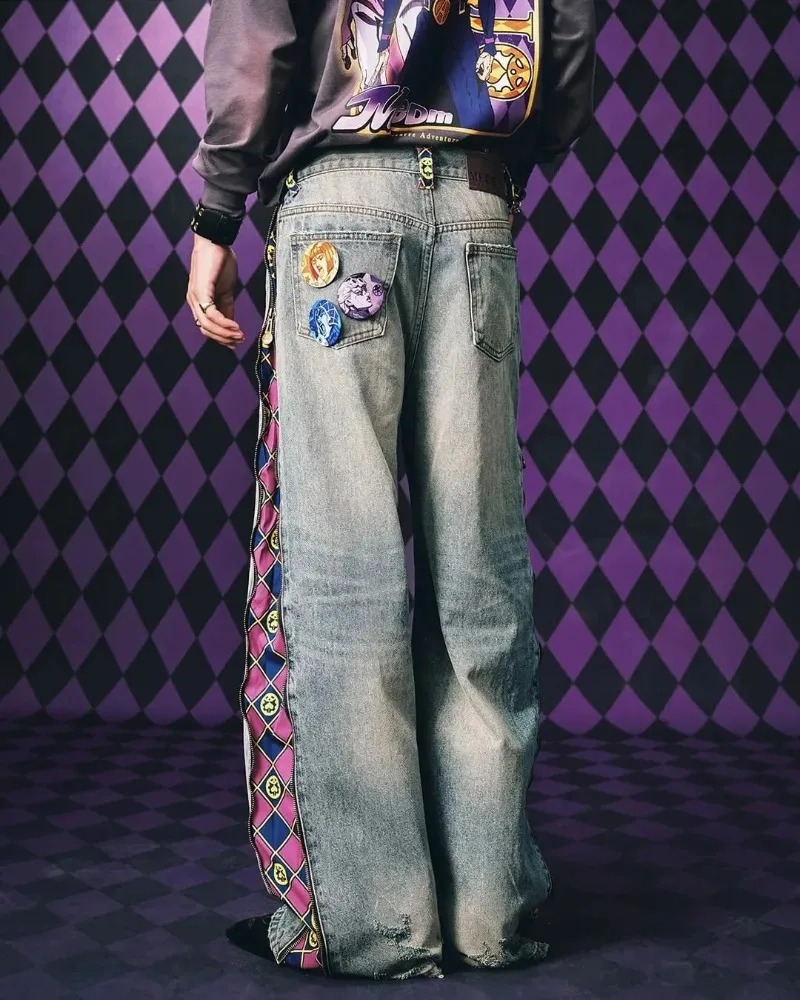 Y2K Streetwear Pria Hip Hop Ha - Street Fashion Baggy ulasan dan harga