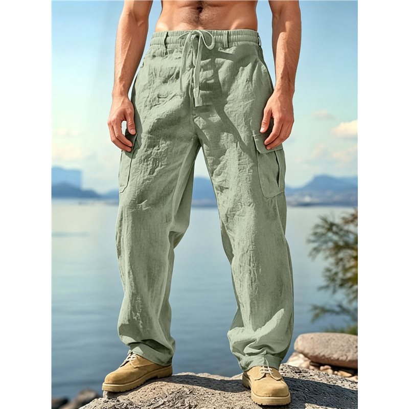 BARU-Celana Kargo Multi Saku P - Cargo Pant Wide ulasan dan harga