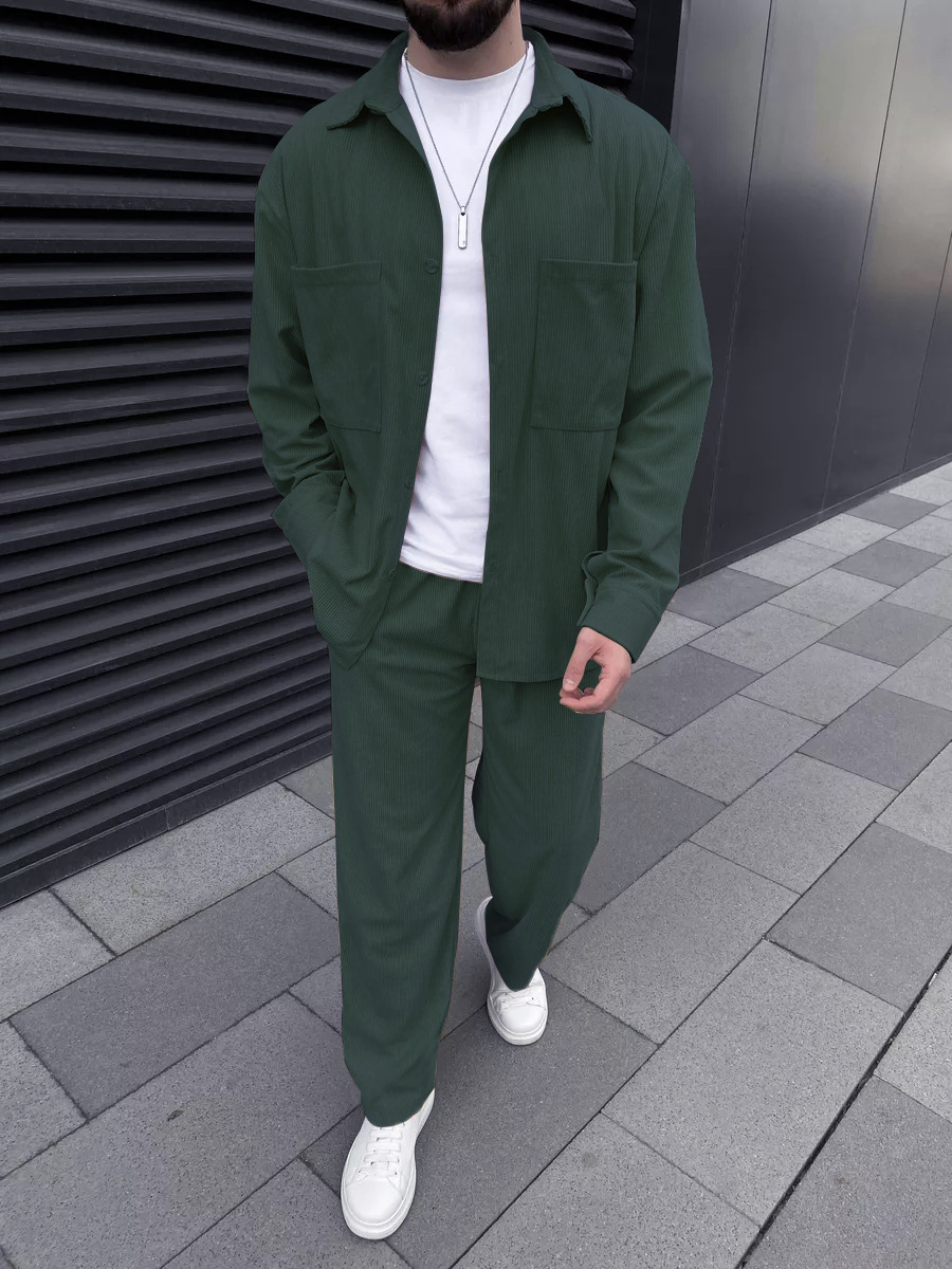 Setelan corduroy pria dua poto - Street For Fashion ulasan dan harga