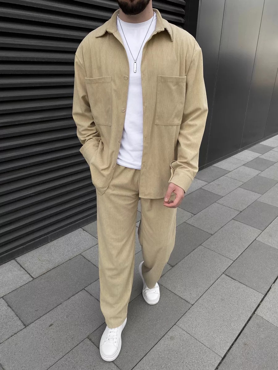 Setelan corduroy pria dua poto - Street For Fashion ulasan dan harga
