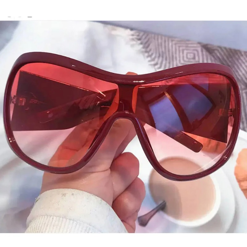Kacamata Hitam Oversized Y2K O - Street Fashion Glasses ulasan dan harga