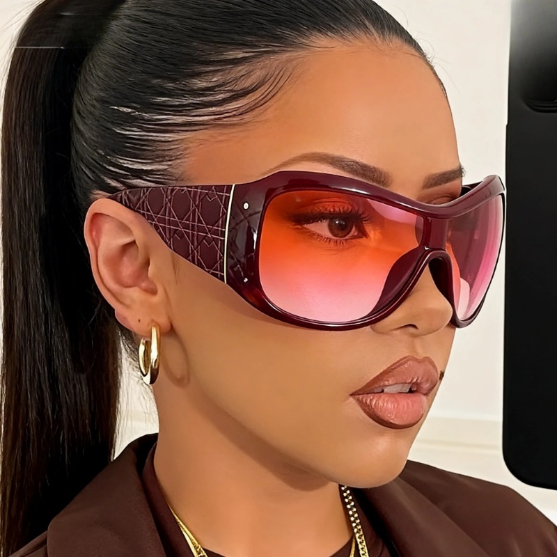 Kacamata Hitam Oversized Y2K O - Street Fashion Glasses ulasan dan harga