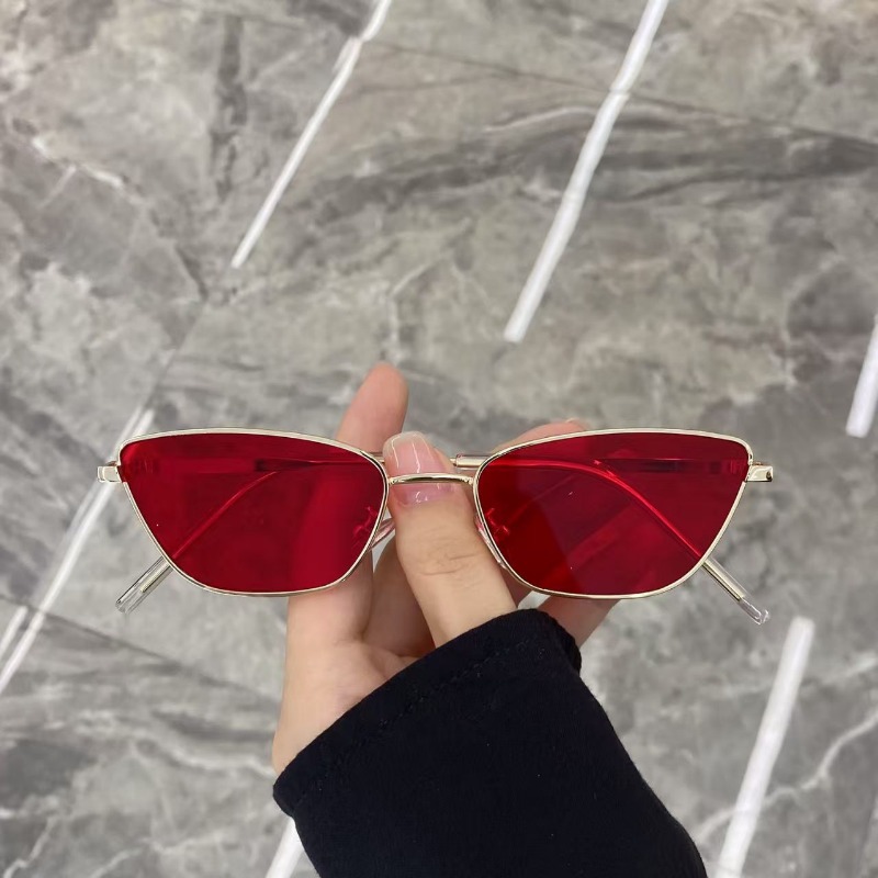 Kacamata Hitam Logam Berbentuk - Street Fashion Glasses ulasan dan harga