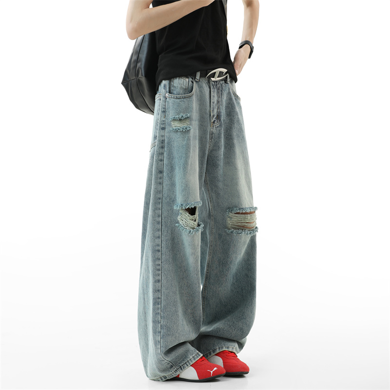 Celana Jeans Pria Robek Model  - Street Fashion Fall 2025 ulasan dan harga