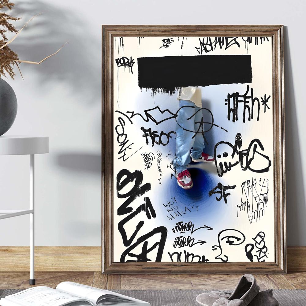 Lukisan kanvas Nordik cetakan  - Street Fashion Wallpaper ulasan dan harga