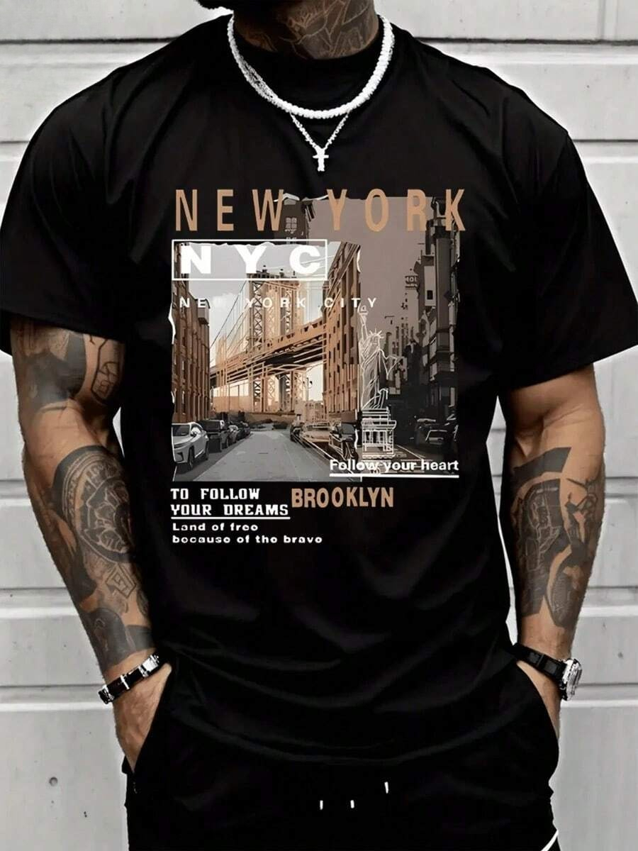 Kaos Kasual Pria 2026 Bahan Ka - Street Fashion New York 2026 ulasan dan harga