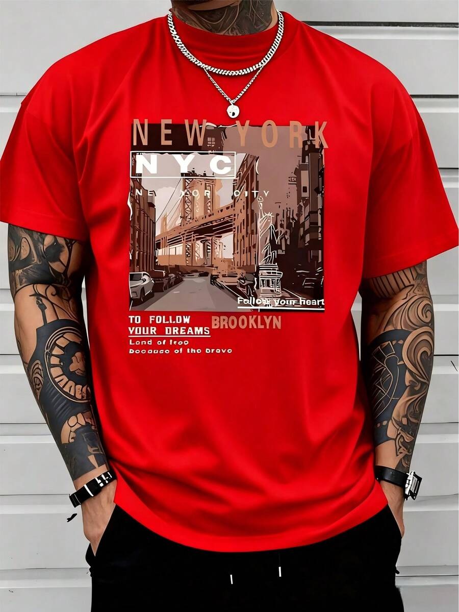 Kaos Kasual Pria 2026 Bahan Ka - Street Fashion New York 2026 ulasan dan harga